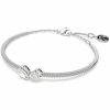 Bangles | Womens Mesmera Mixed Cut Rhodium Plated Stone Set Bangle Bracelet Bangles Bangles