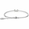 Bangles | Womens Mesmera Mixed Cut Rhodium Plated Stone Set Bangle Bracelet Bangles Bangles