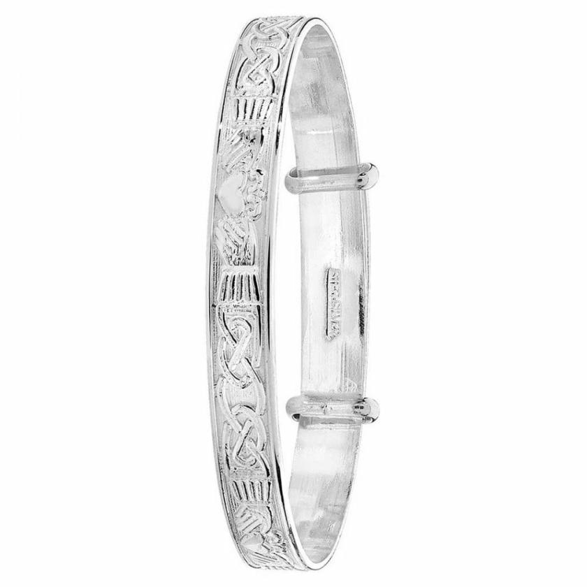 Bangles | Silver Celtic Design Expander Baby Bangle Bangles Bangles