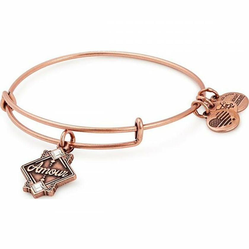 Bangles | Womens Amour Rose Gold Plated Stone Set Charm Bangle Bangles Bangles