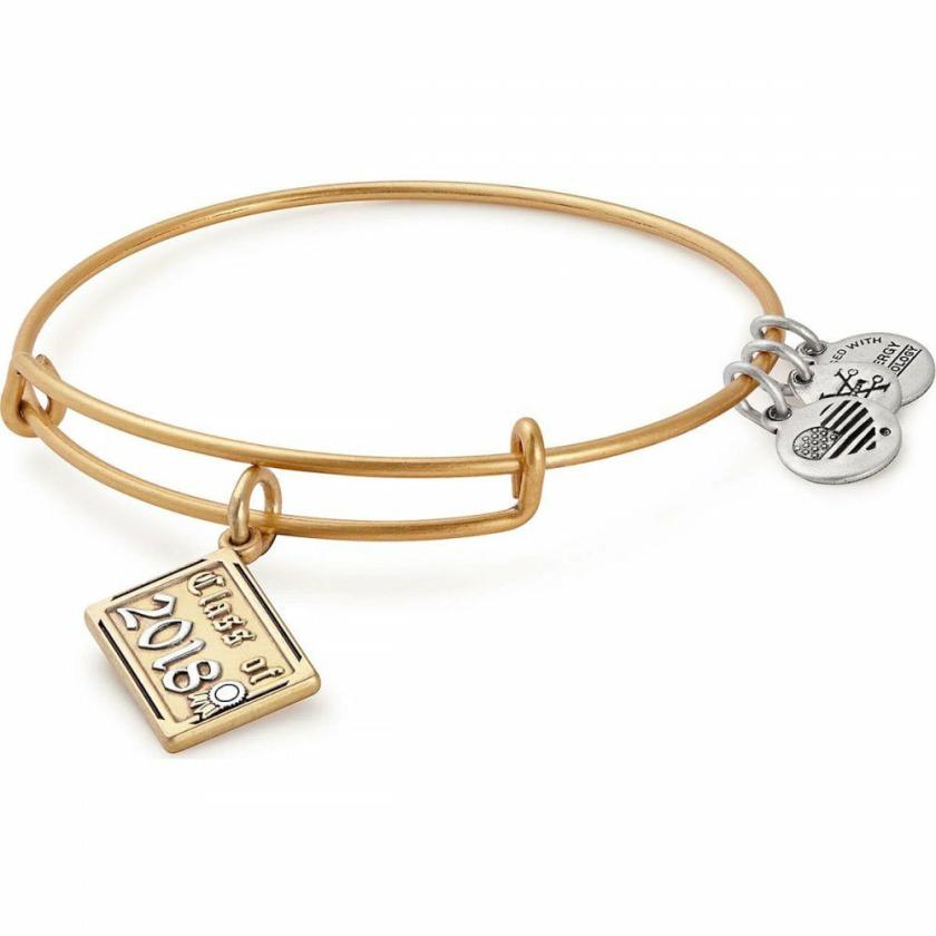 Bangles | Womens Class of 2018 Two Tone Gold Plated Charm Bangle Bangles Bangles