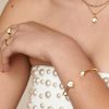 Bangles | Womens Jac Jossa x Gold Plated Mother Of Pearl Heart Bangle Bangles Bangles