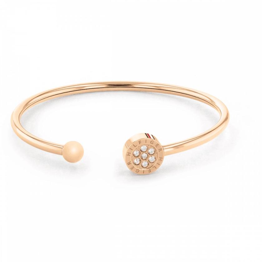 Bangles | Womens Ladies Crystal Rose Gold Stone Set Bangle Bangles Bangles