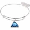 Bangles | Womens Lotus Blue Set Of Three Stone Set Charm Bangles Bangles Bangles