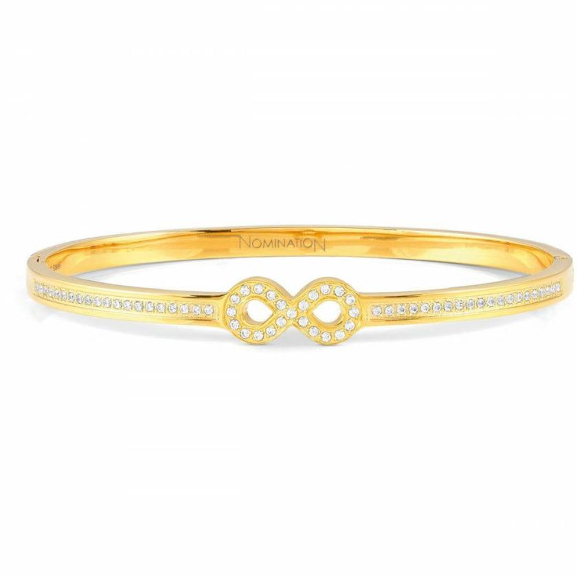 Bangles | Womens PRETTY Gold Coloured Infinity Bangle Bangles Bangles