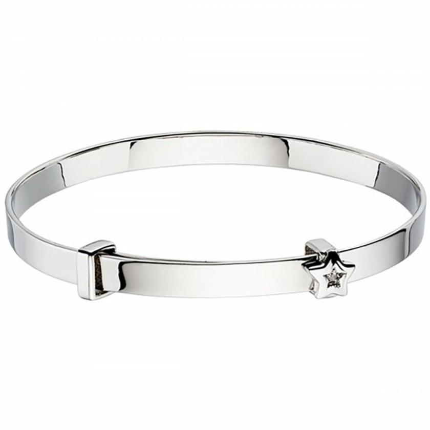 Bangles | Womens Silver Inez Diamond Star Bangle Bangles Bangles