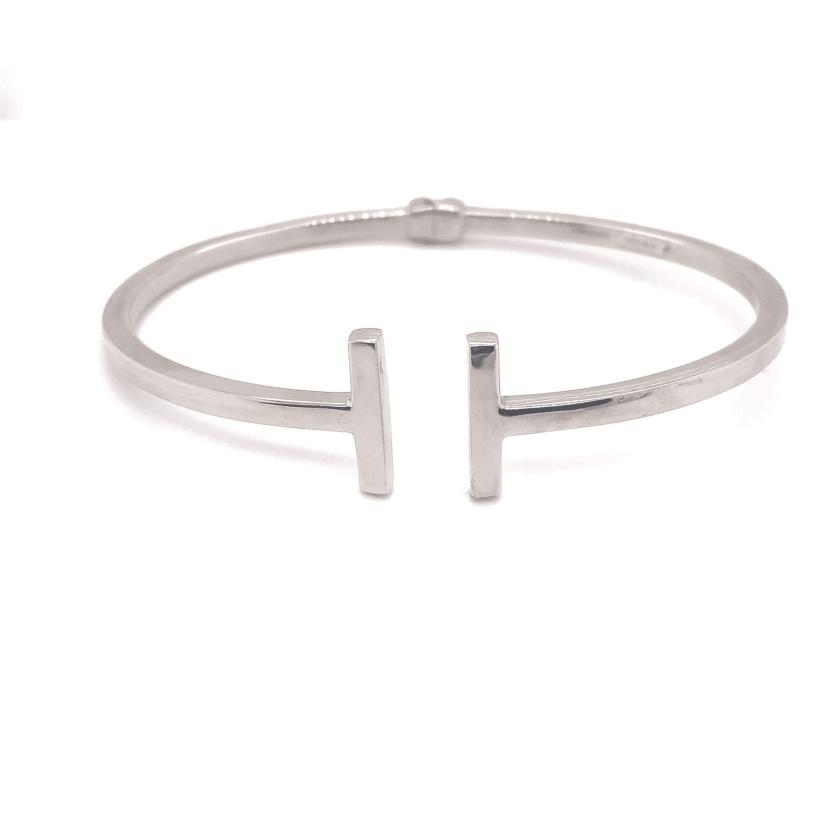 Bangles | Womens Sterling Silver T Bar Bangle Bangles Bangles