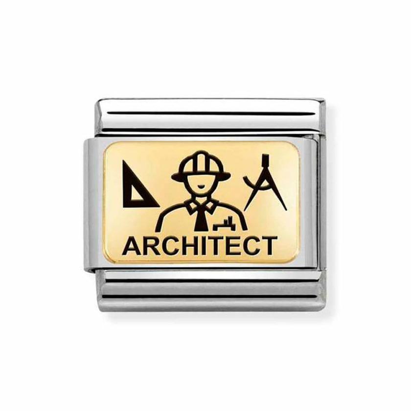 Beads & Charms | Mens/Womens CLASSIC Gold ‘ARCHITECT’ Charm 18ct Yellow Gold Beads & Charms