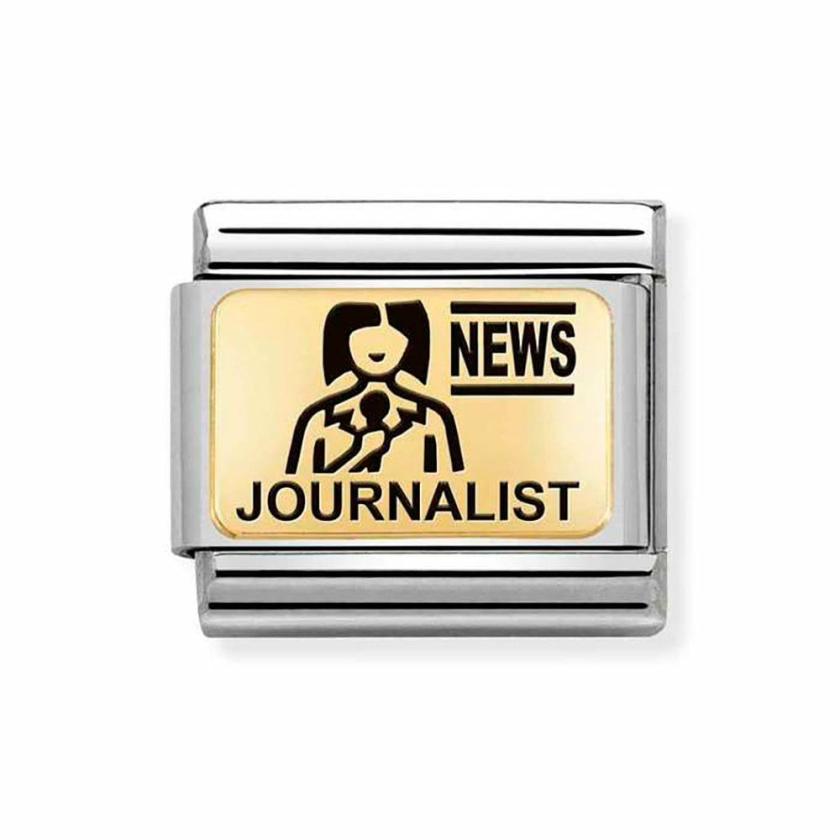 Beads & Charms | Mens/Womens CLASSIC Gold ‘JOURNALIST’ Charm 18ct Yellow Gold Beads & Charms