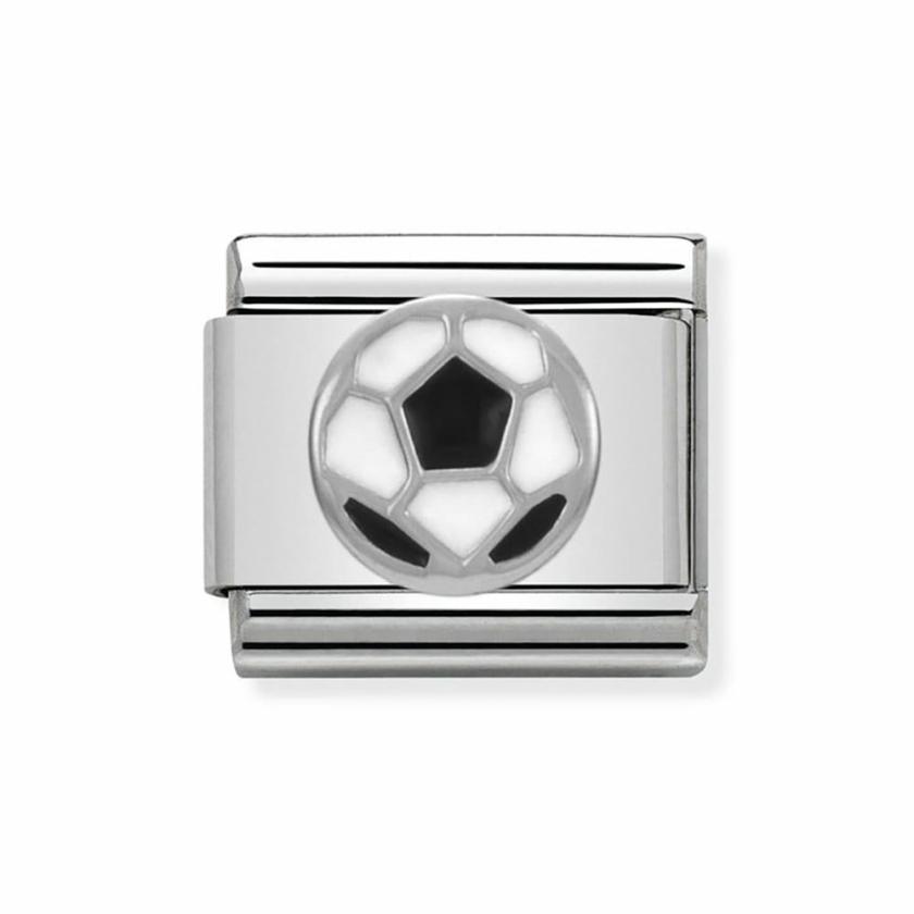 Beads & Charms | Mens/Womens CLASSIC Silvershine Enamel Football Charm Beads & Charms Beads & Charms