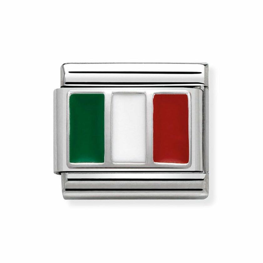 Beads & Charms | Mens/Womens CLASSIC Silvershine Italy Flag Charm Beads & Charms Beads & Charms