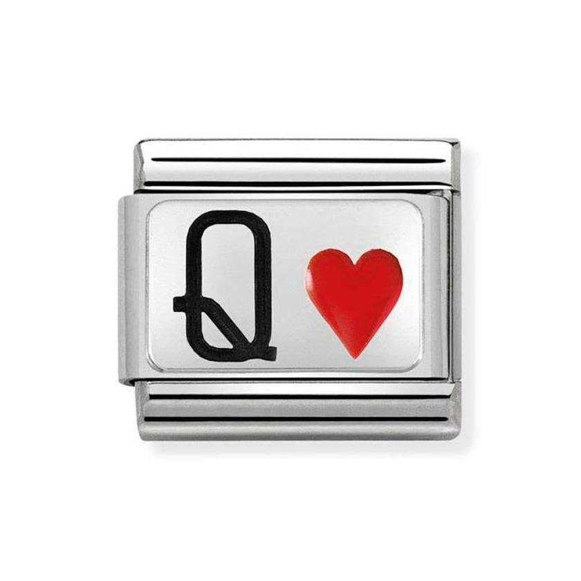 Beads & Charms | Mens/Womens CLASSIC Silvershine Queen of Hearts Charm Beads & Charms Beads & Charms