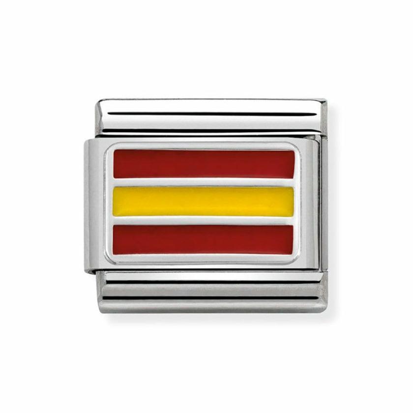 Beads & Charms | Mens/Womens CLASSIC Silvershine Spain Flag Charm Beads & Charms Beads & Charms