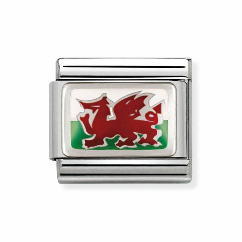 Beads & Charms | Mens/Womens CLASSIC Silvershine Wales Flag Charm Beads & Charms Beads & Charms