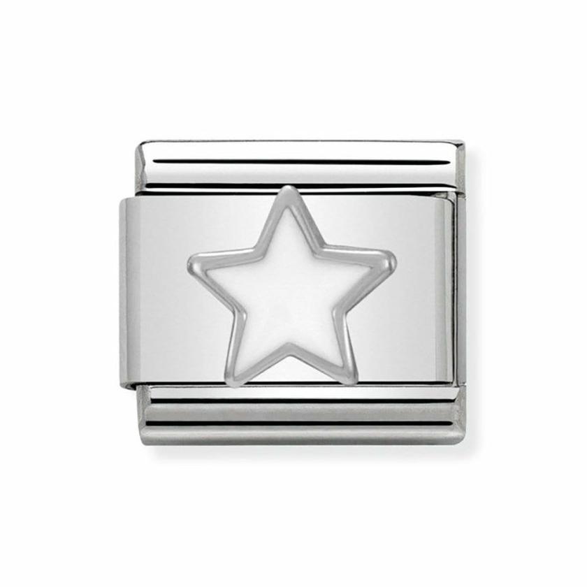 Beads & Charms | Mens/Womens CLASSIC Silvershine White Star Charm Beads & Charms Beads & Charms