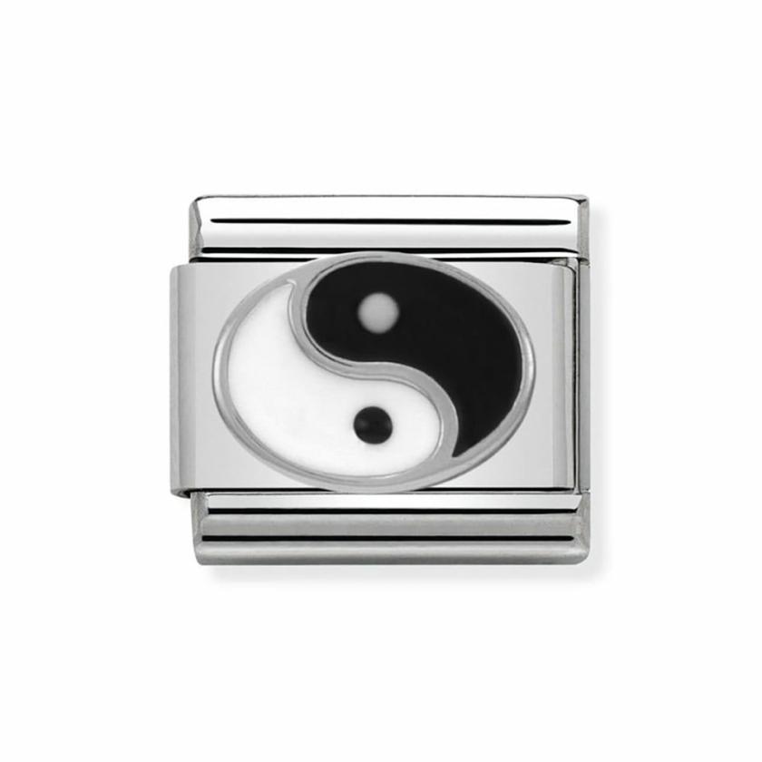 Beads & Charms | Mens/Womens CLASSIC Silvershine Ying Yang Enamel Charm Beads & Charms Beads & Charms