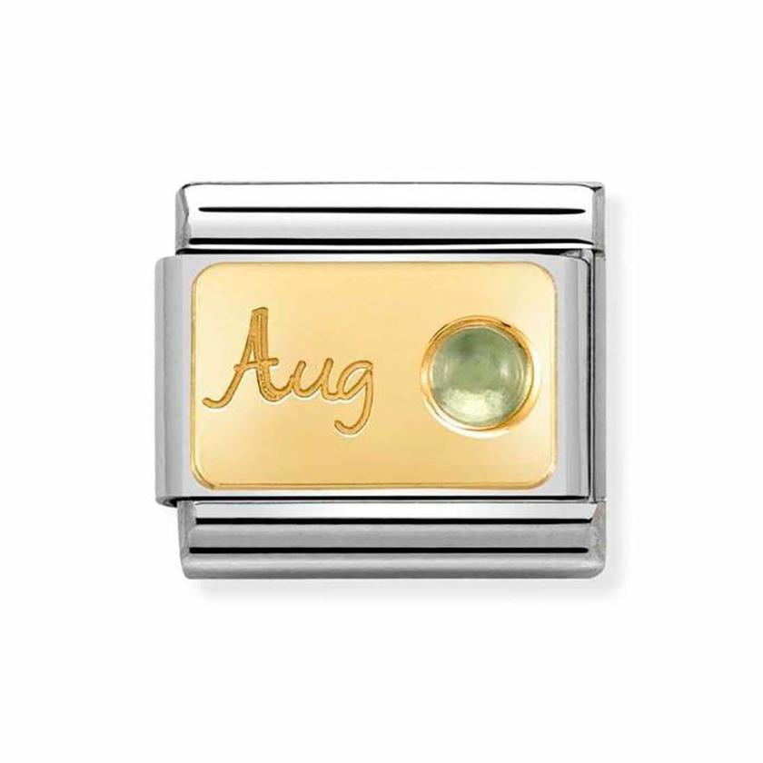 Beads & Charms | Womens CLASSIC Gold August Birthstone Charm (Peridot) 18ct Yellow Gold Beads & Charms