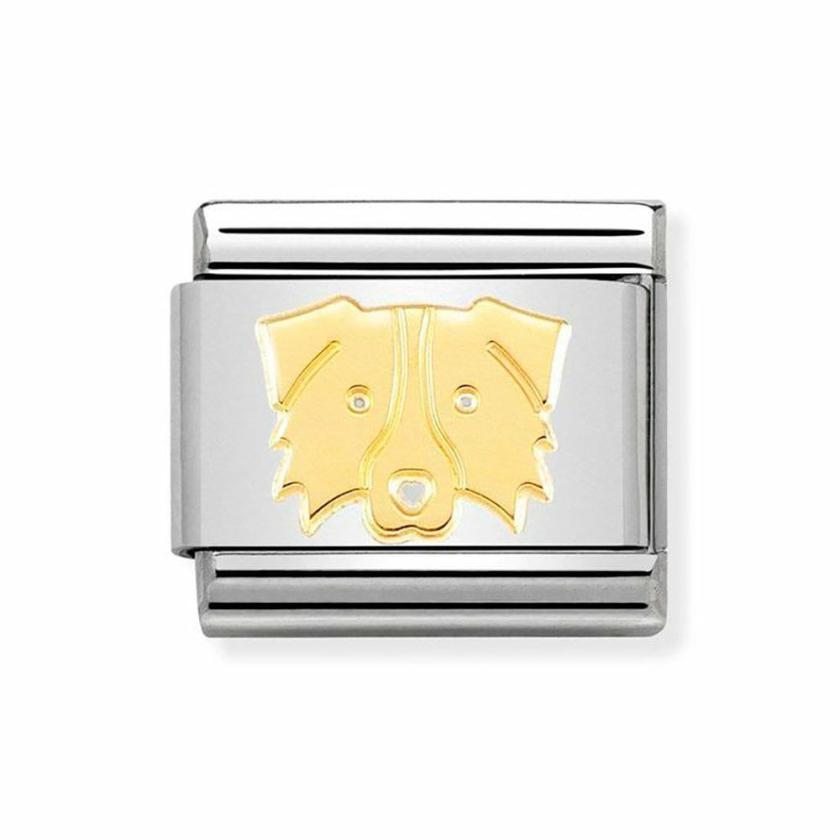 Beads & Charms | Womens CLASSIC Gold Border Collie Charm 18ct Yellow Gold Beads & Charms