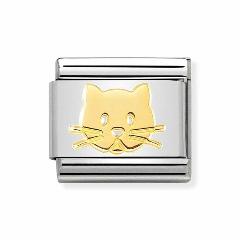 Beads & Charms | Womens CLASSIC Gold Cat Charm 18ct Yellow Gold Beads & Charms