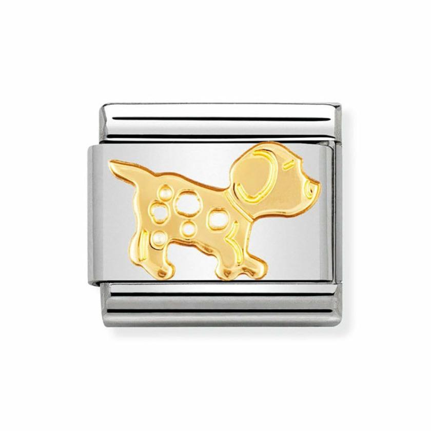 Beads & Charms | Womens CLASSIC Gold Dalmatian Dog Charm 18ct Yellow Gold Beads & Charms