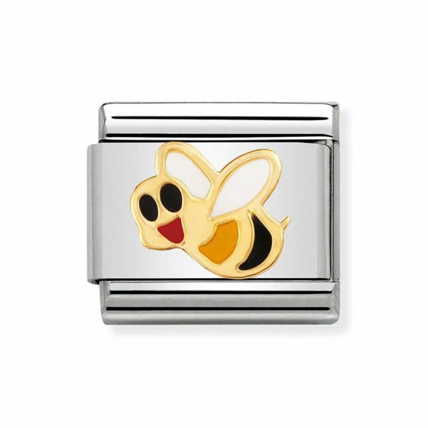 Beads & Charms | Womens CLASSIC Gold & Enamel Bee Charm 18ct Yellow Gold Beads & Charms