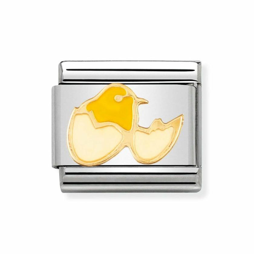 Beads & Charms | Womens CLASSIC Gold & Enamel Chick Charm 18ct Yellow Gold Beads & Charms