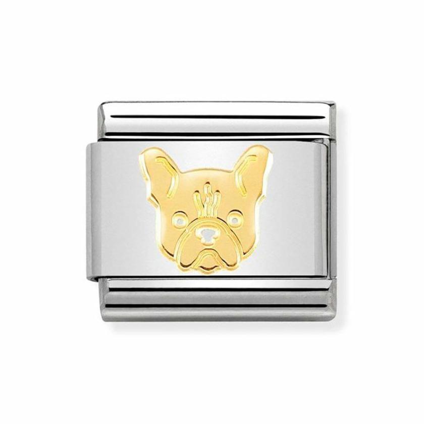 Beads & Charms | Womens CLASSIC Gold French Bulldog Charm 18ct Yellow Gold Beads & Charms