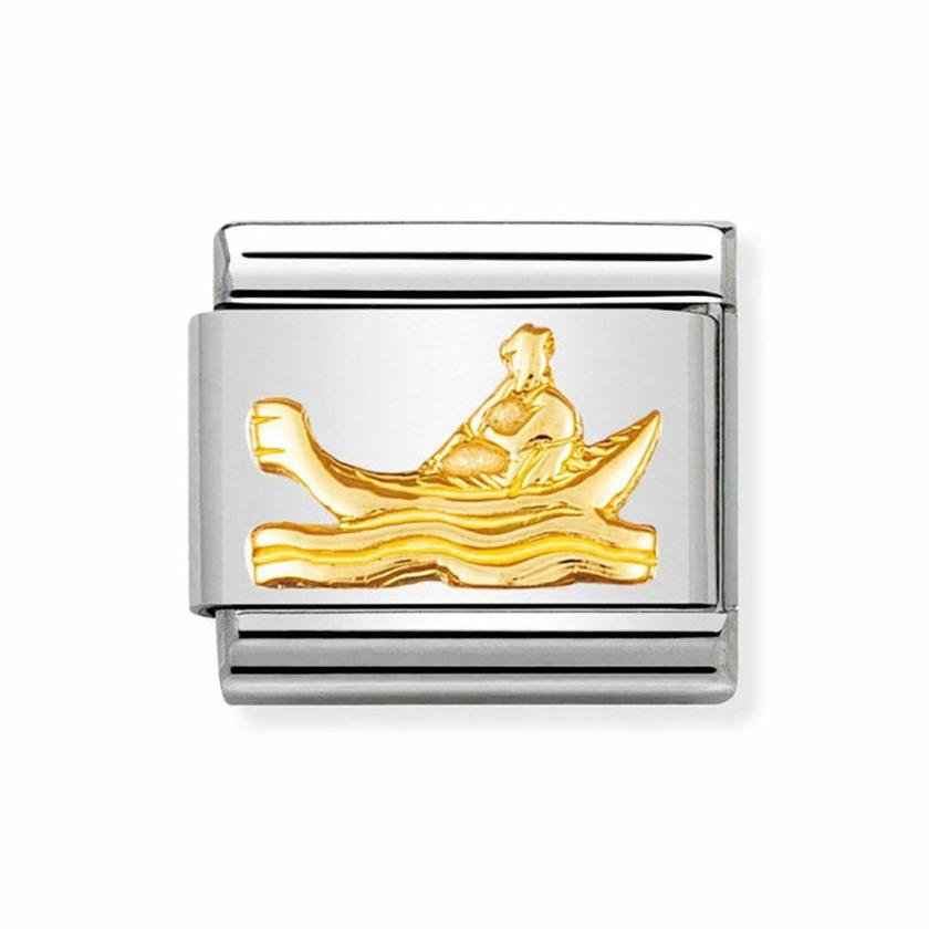 Beads & Charms | Womens CLASSIC Gold Gondola Relief Charm 18ct Yellow Gold Beads & Charms