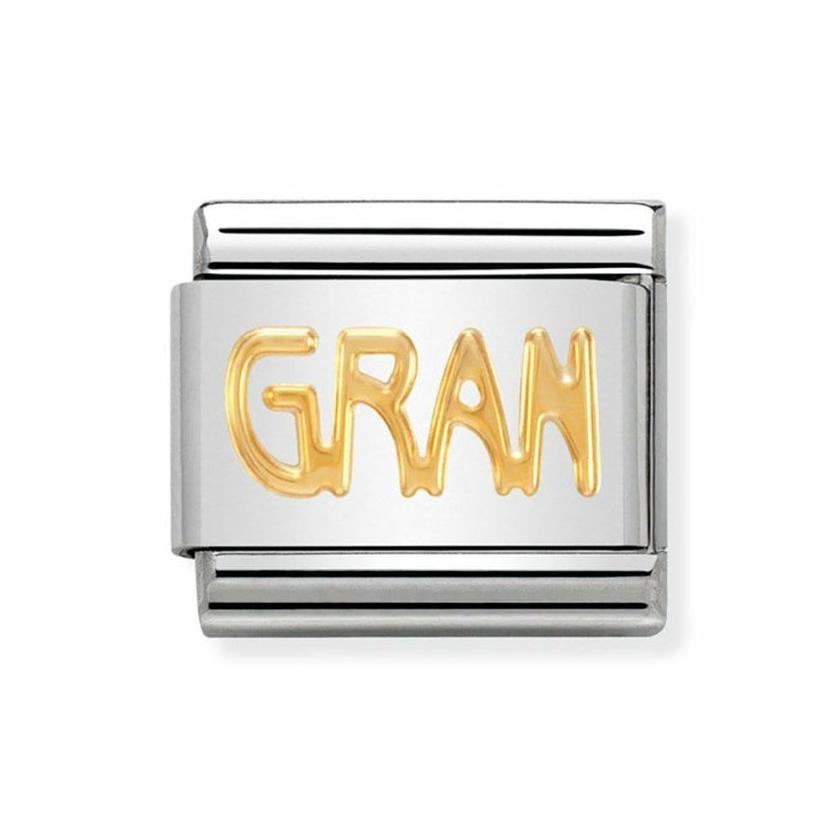 Beads & Charms | Womens CLASSIC Gold ‘GRAN’ Charm 18ct Yellow Gold Beads & Charms