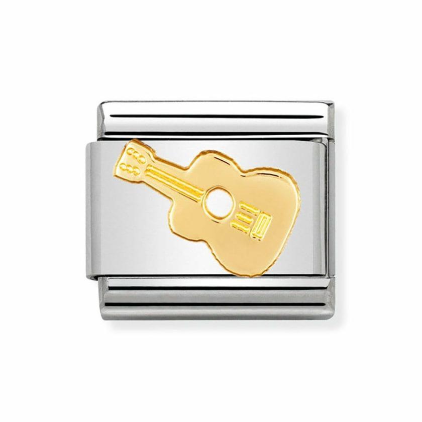 Beads & Charms | Womens CLASSIC Gold Guitar Charm 18ct Yellow Gold Beads & Charms