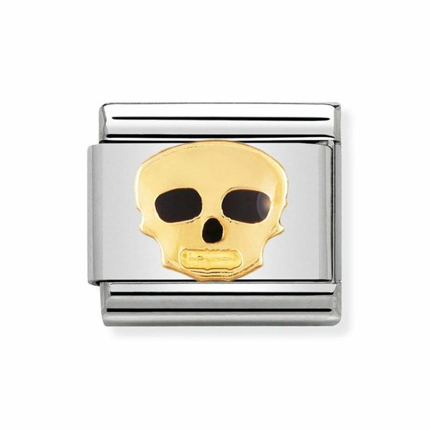 Beads & Charms | Womens CLASSIC Gold Halloween Skull Charm 18ct Yellow Gold Beads & Charms