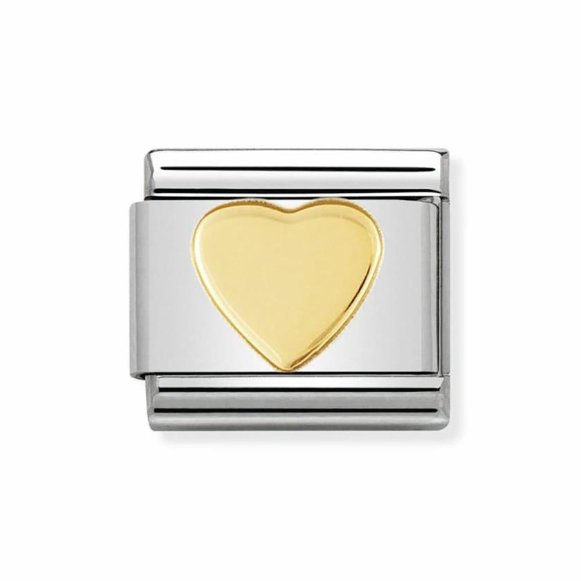 Beads & Charms | Womens CLASSIC Gold Heart Charm 18ct Yellow Gold Beads & Charms