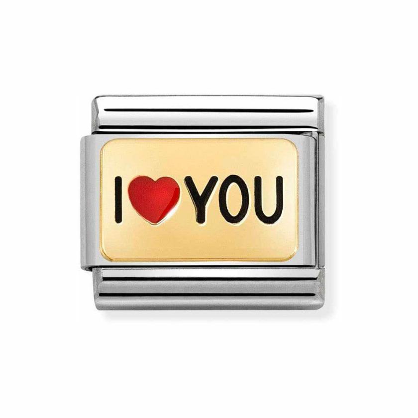 Beads & Charms | Womens CLASSIC Gold ‘I LOVE YOU’ Charm 18ct Yellow Gold Beads & Charms