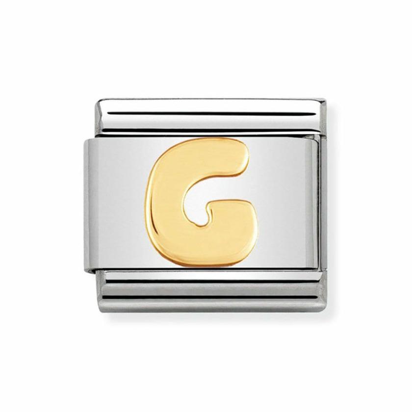 Beads & Charms | Womens CLASSIC Gold Letter ‘G’ Charm 18ct Yellow Gold Beads & Charms