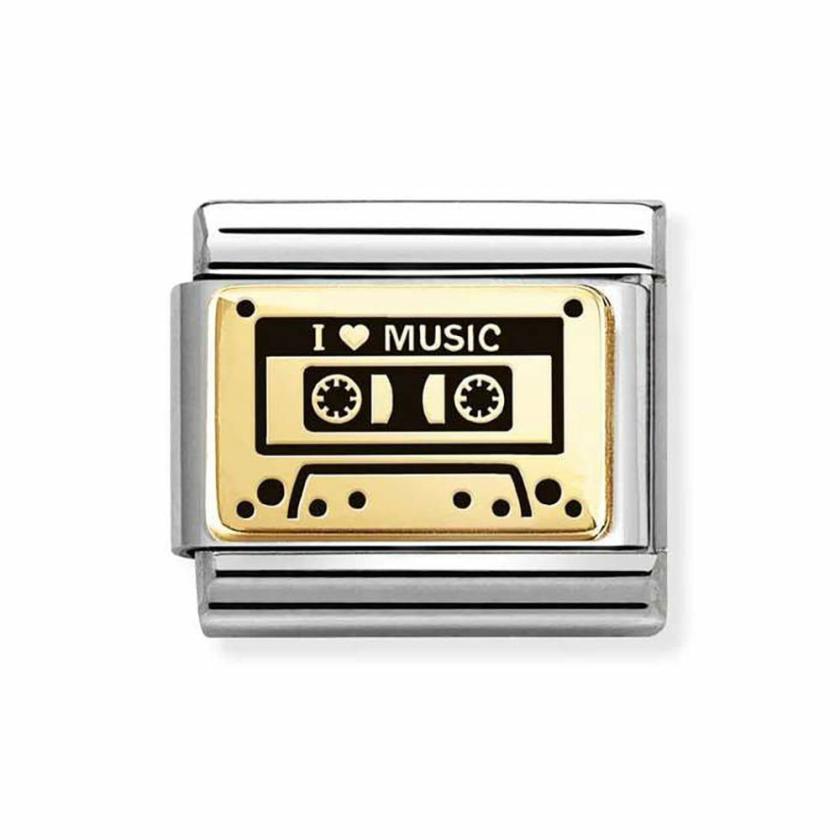 Beads & Charms | Womens CLASSIC Gold Mix Tape Charm 18ct Yellow Gold Beads & Charms