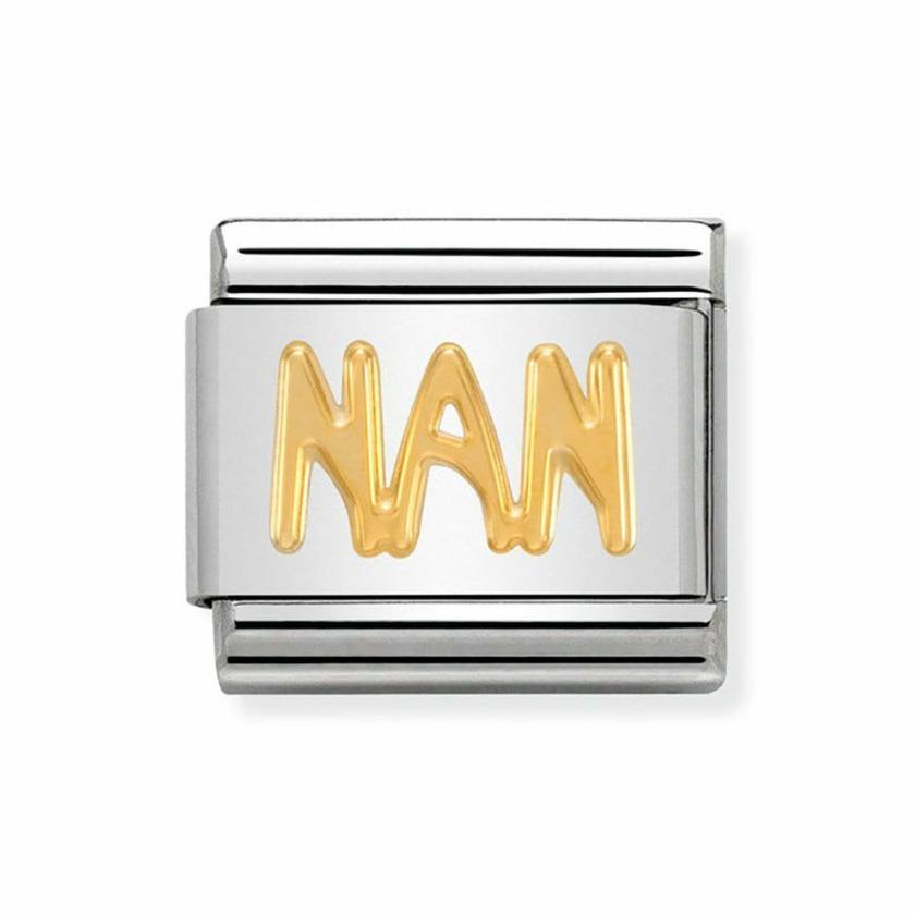 Beads & Charms | Womens CLASSIC Gold ‘NAN’ Charm 18ct Yellow Gold Beads & Charms