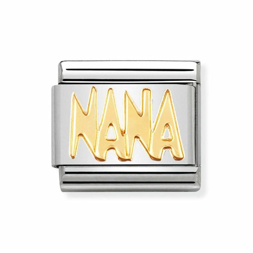 Beads & Charms | Womens CLASSIC Gold ‘NANA’ Charm 18ct Yellow Gold Beads & Charms