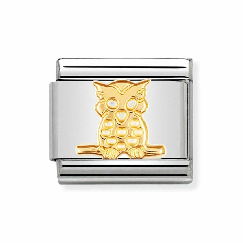 Beads & Charms | Womens CLASSIC Gold Owl Charm 18ct Yellow Gold Beads & Charms