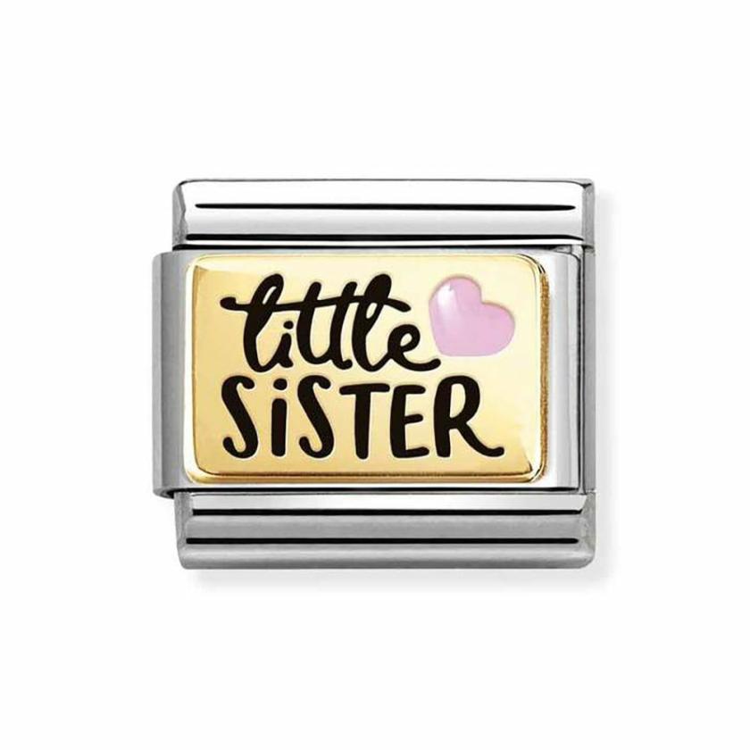 Beads & Charms | Womens CLASSIC Gold Pink Little Sister Charm 18ct Yellow Gold Beads & Charms