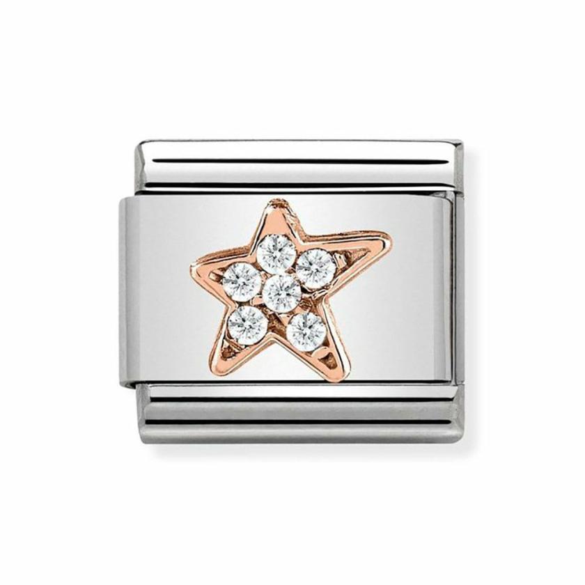 Beads & Charms | Womens CLASSIC Rose Asymmetric Star Charm 9ct Rose Gold Beads & Charms