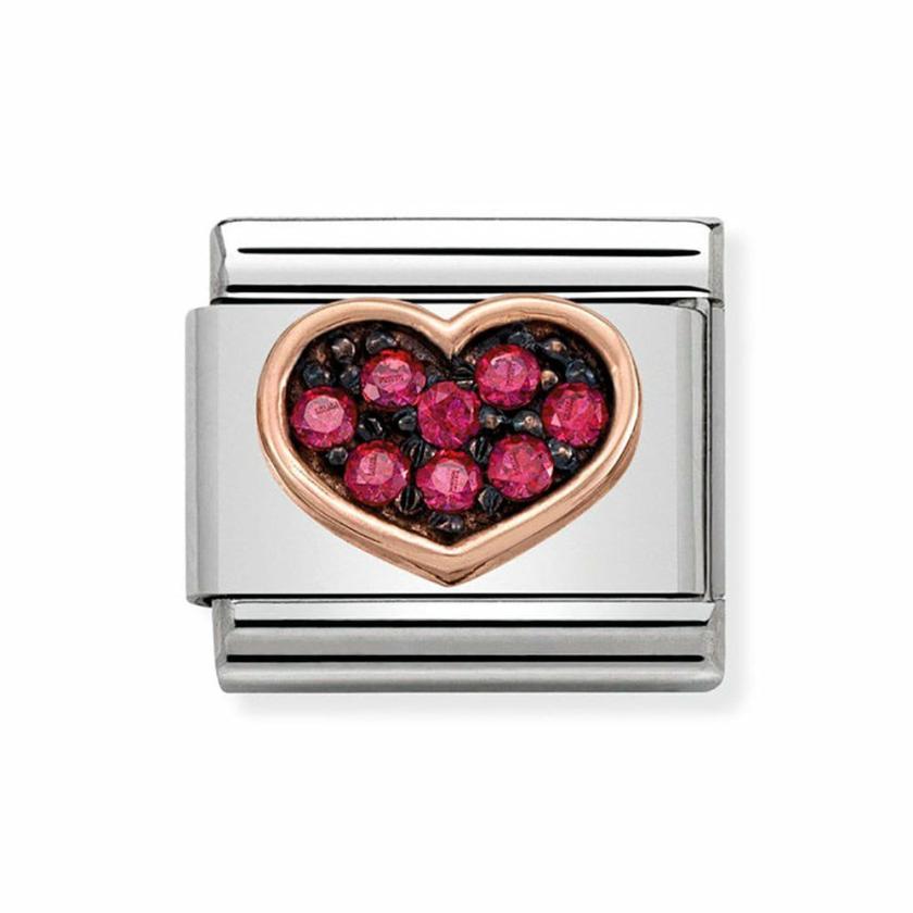 Beads & Charms | Womens CLASSIC Rose Heart Charm 9ct Rose Gold Beads & Charms