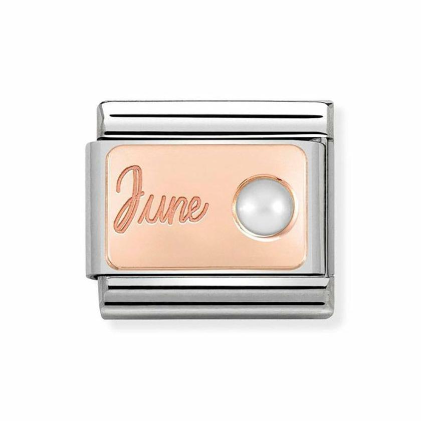 Beads & Charms | Womens CLASSIC Rose June White Pearl Charm 9ct Rose Gold Beads & Charms