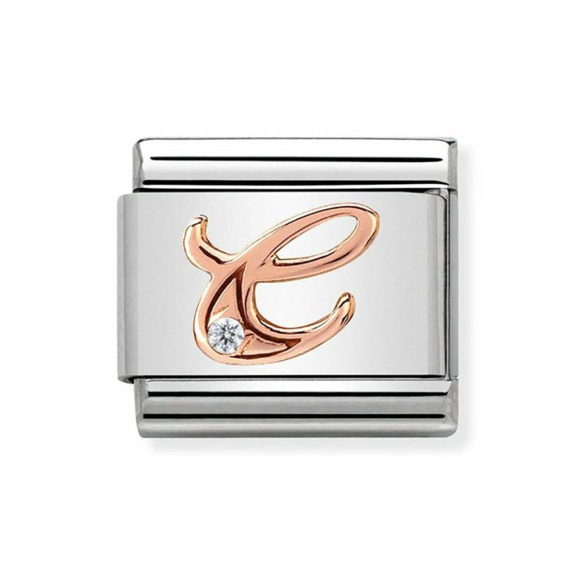 Beads & Charms | Womens CLASSIC Rose Letter ‘C’ Charm 9ct Rose Gold Beads & Charms