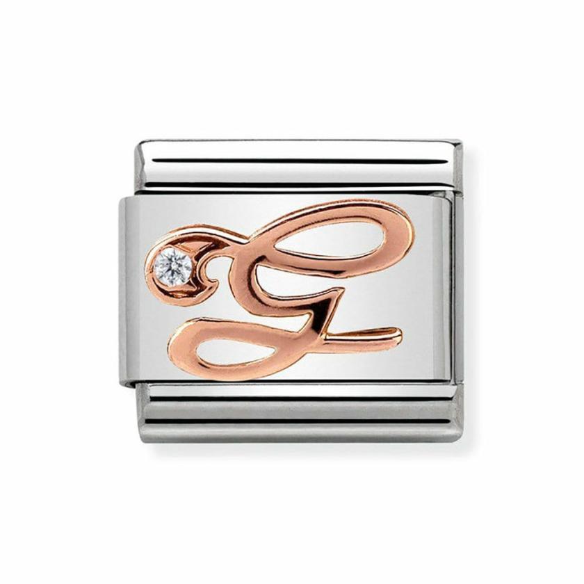 Beads & Charms | Womens CLASSIC Rose Letter ‘G’ Charm 9ct Rose Gold Beads & Charms