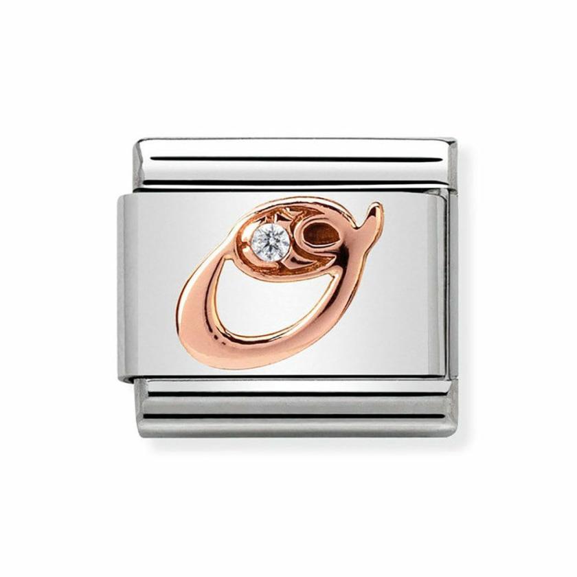 Beads & Charms | Womens CLASSIC Rose Letter ‘O’ Charm 9ct Rose Gold Beads & Charms