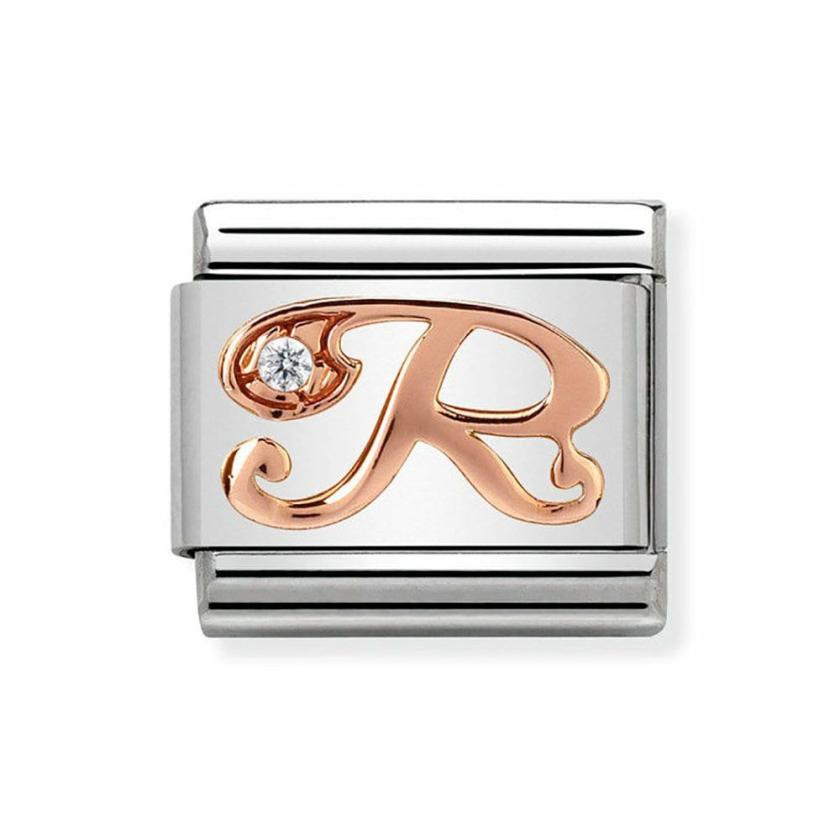 Beads & Charms | Womens CLASSIC Rose Letter ‘R’ Charm 9ct Rose Gold Beads & Charms