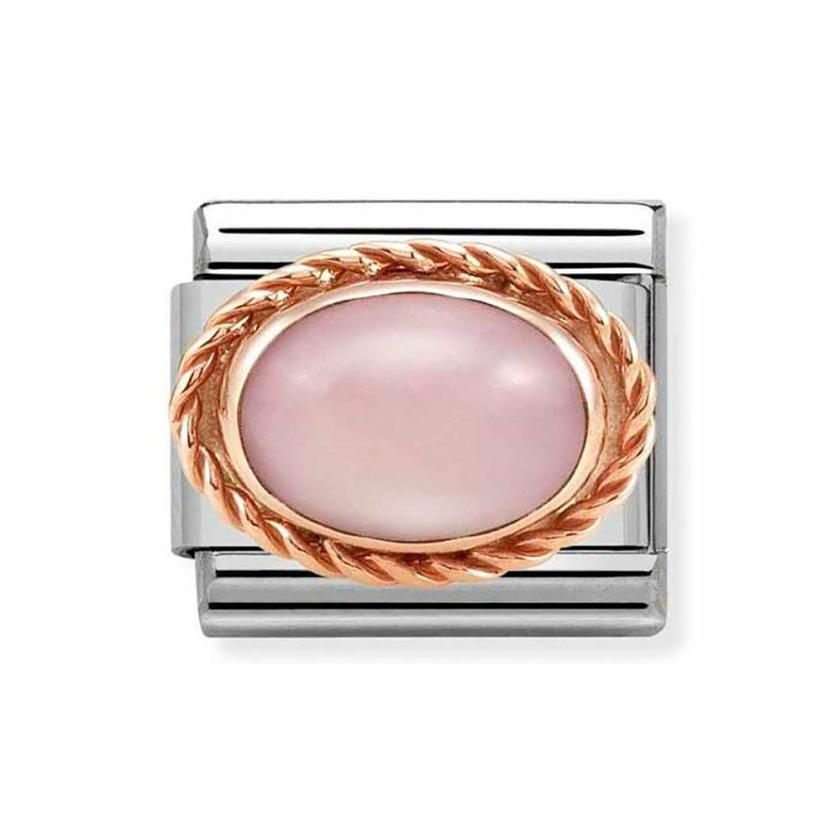 Beads & Charms | Womens CLASSIC Rose Pink Opal Charm 9ct Rose Gold Beads & Charms