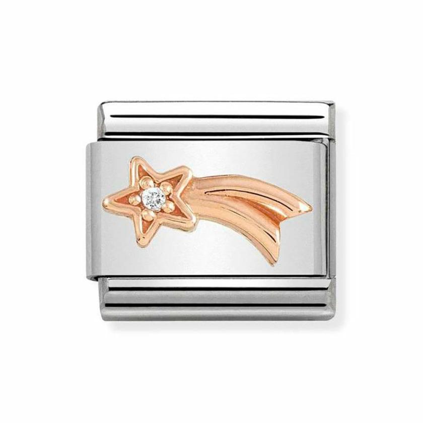 Beads & Charms | Womens CLASSIC Rose Shooting Star Charm 9ct Rose Gold Beads & Charms