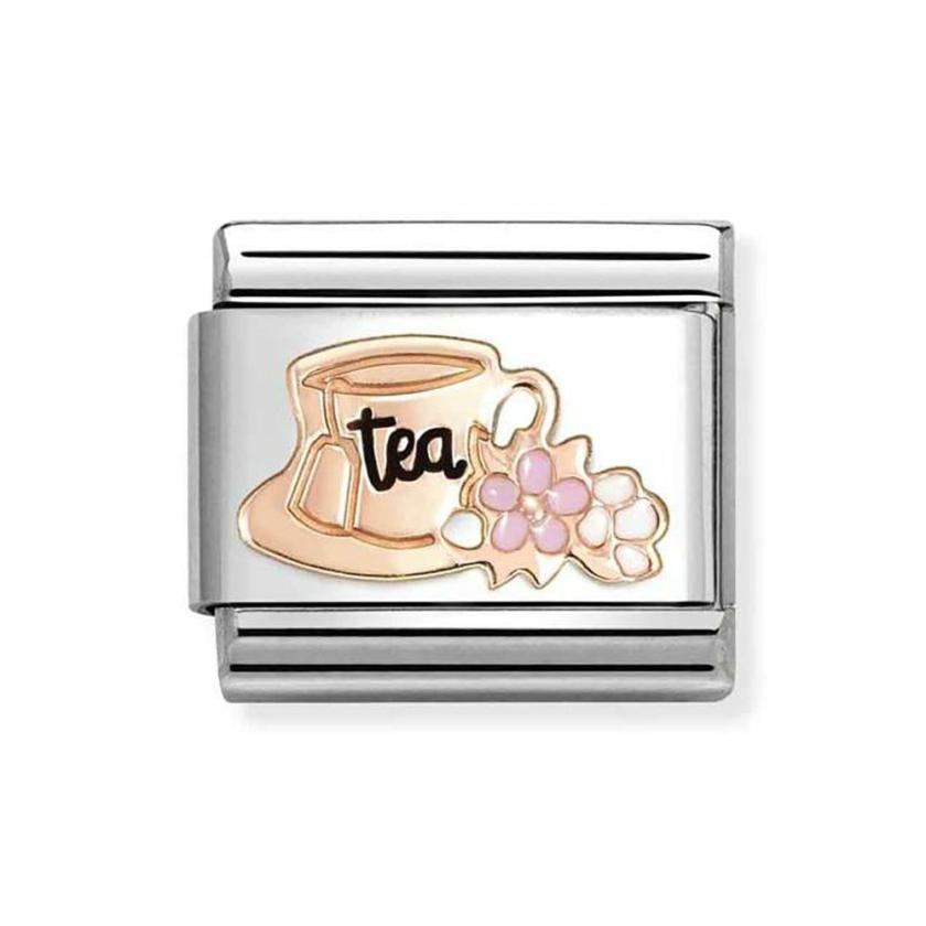 Beads & Charms | Womens CLASSIC Rose Tea Cup Charm 9ct Rose Gold Beads & Charms