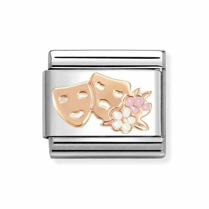 Beads & Charms | Womens CLASSIC Rose Theatre Masks Charm 9ct Rose Gold Beads & Charms